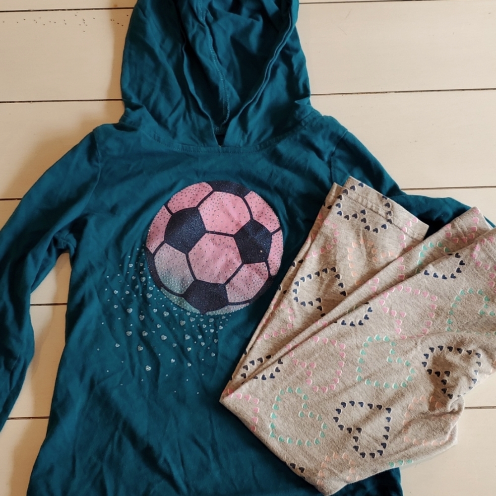 💕⚽️Carter's Kid Soccer Hearts Outfit